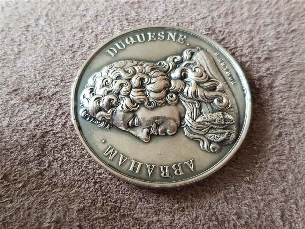 Auction French silver coin medal Abraham Duquesne and the cruiser Duquesne Auction French silver coin medal Abraham Duquesne and the cruiser Duquesne