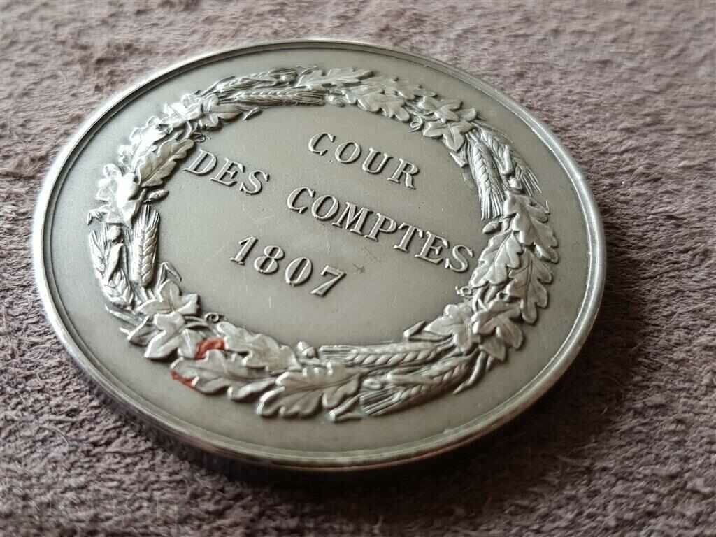 French 1807 1900 silver Chamber of Accounts Medal token order with price 300.00 BGN | € 153.39