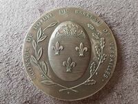 Placă franceză din argint 1975 ORDINUL BAROULUI VERSAILLES