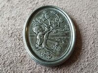 Medal child and birds order plaque token coin French France