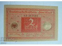Bancnotă Reichsmark - 2 mărci, Germania 1920