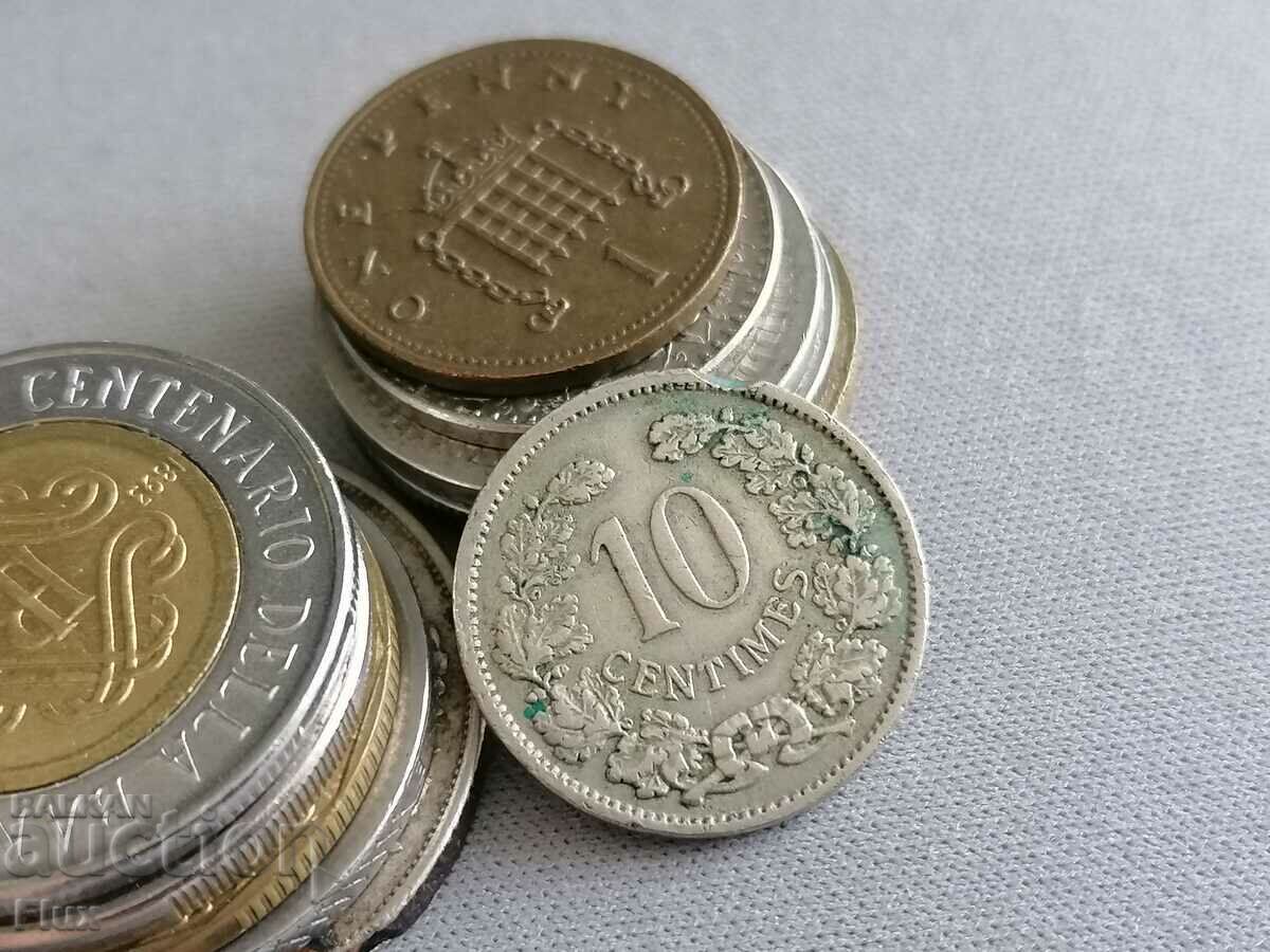 Монета - Люксембург - 10 сантима | 1901г.