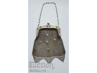 Old ladies silver purse