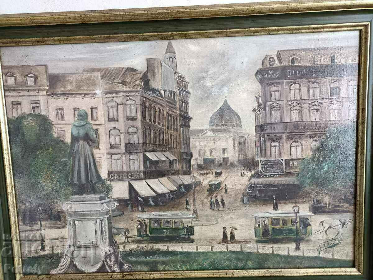 Old oil painting with price 250.00 BGN | € 127.82 Old oil painting with price 250.00 BGN | € 127.82