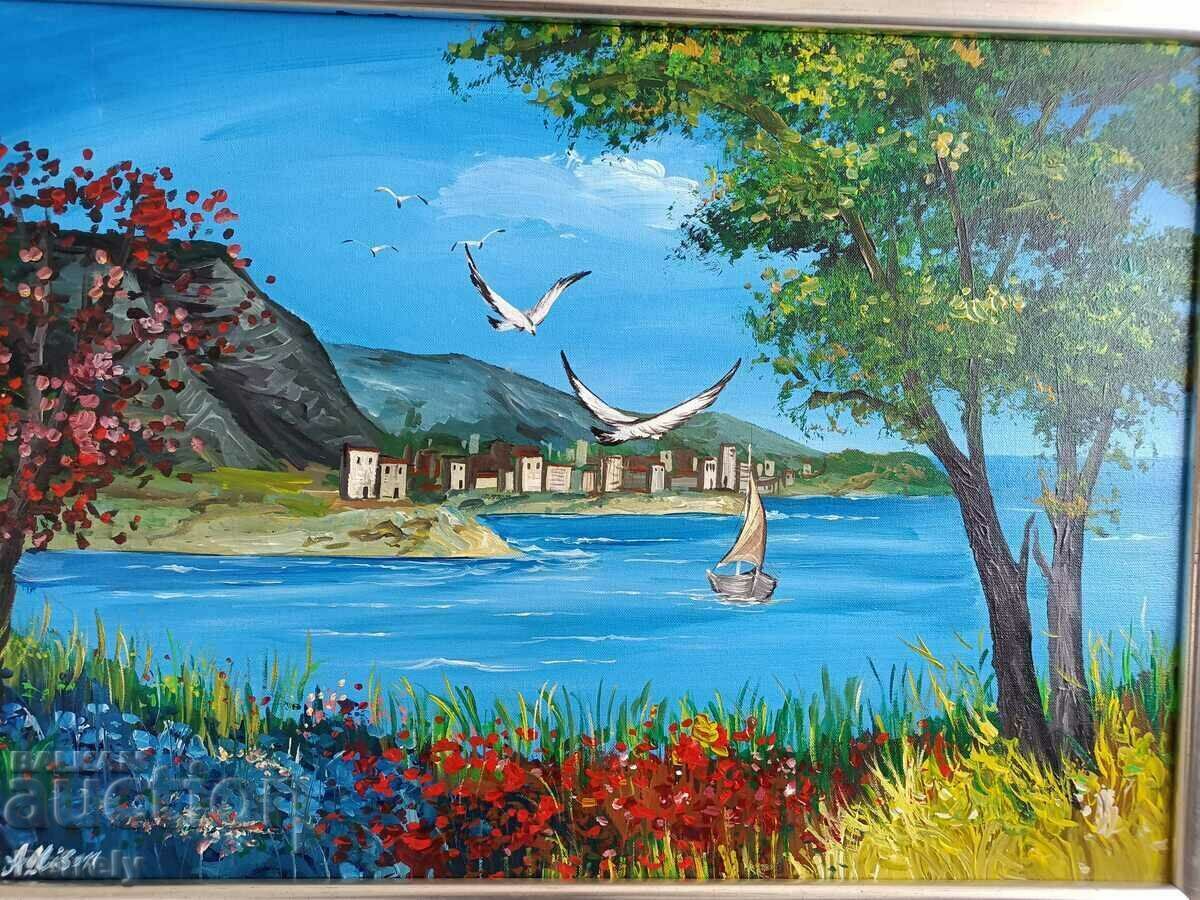 Стара маслена картина с цена € 76.69 | 149.99 лв. Стара маслена картина с цена € 76.69 | 149.99 лв.