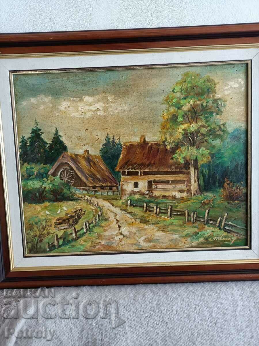 Old oil painting with price 180.00 BGN | € 92.03 Old oil painting with price 180.00 BGN | € 92.03