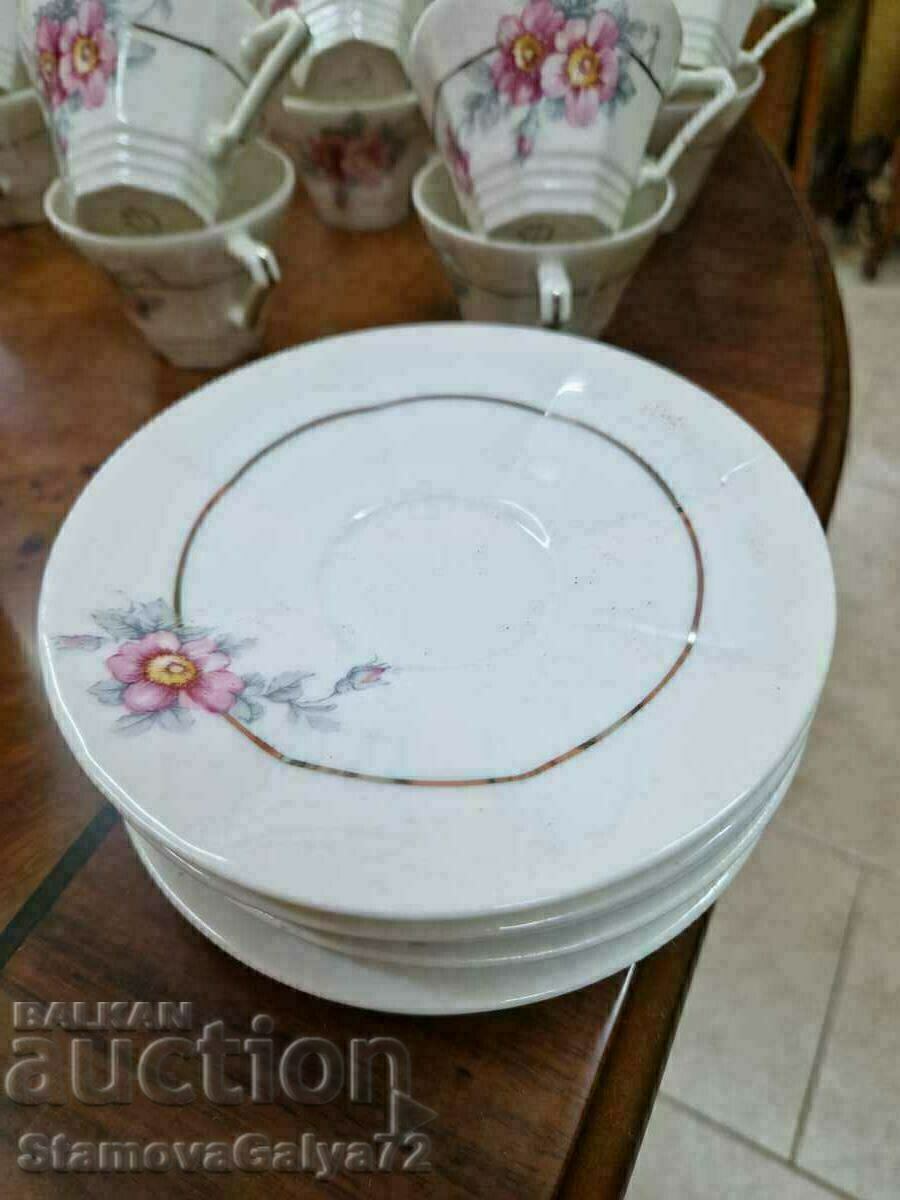 Auction  Unique antique French ART DECO coffee set- Limoges