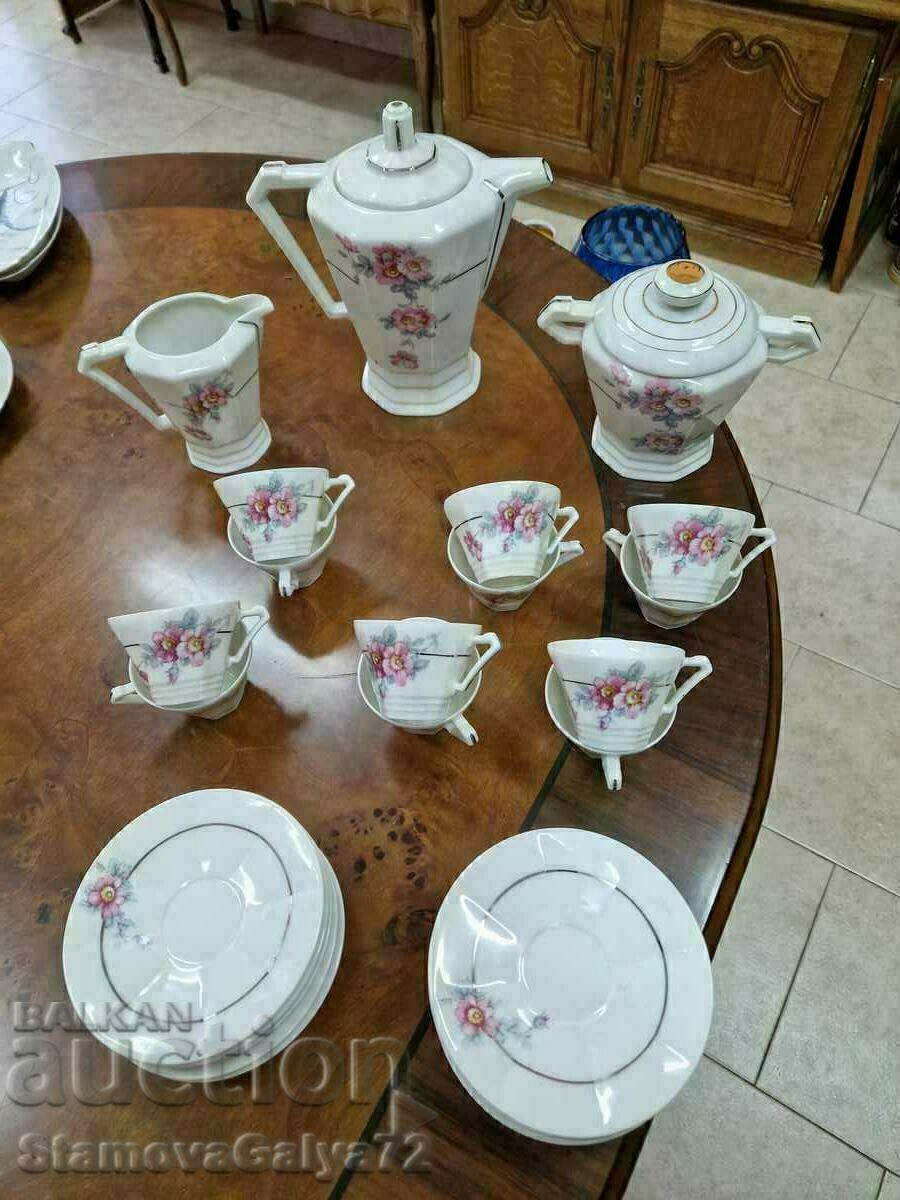 Unique antique French ART DECO coffee set- Limoges - 5