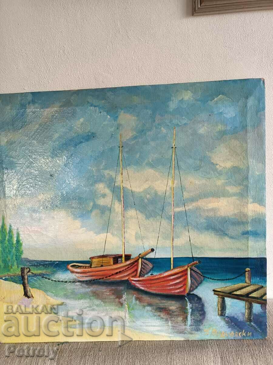 Доставка на Стара маслена картина Доставка на Стара маслена картина