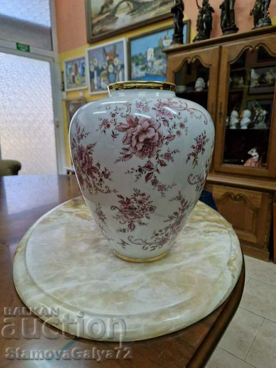 Невероятна антикварна голяма порцеланова ваза Bavaria