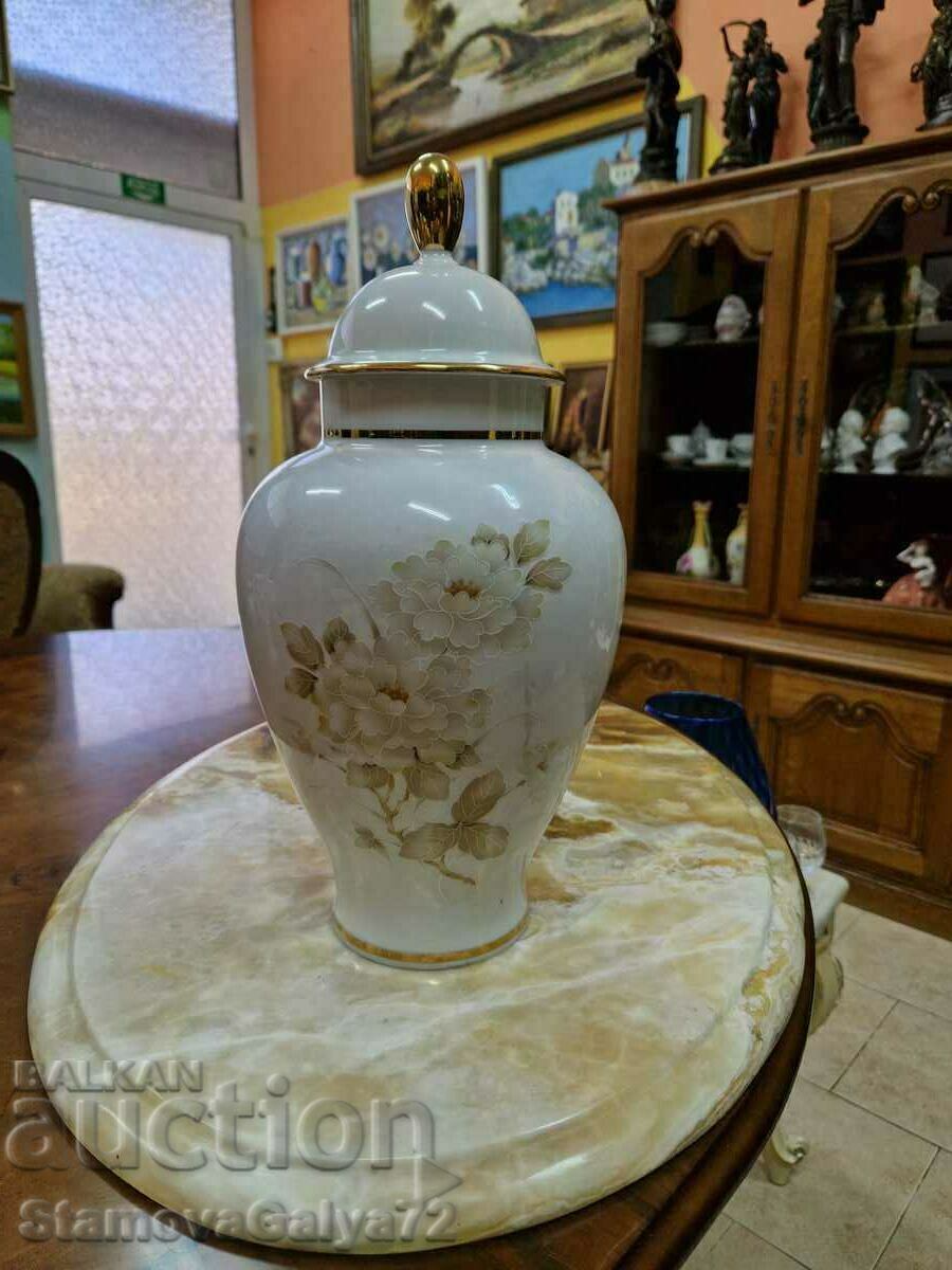 A lovely large antique Bavaria German porcelain vase