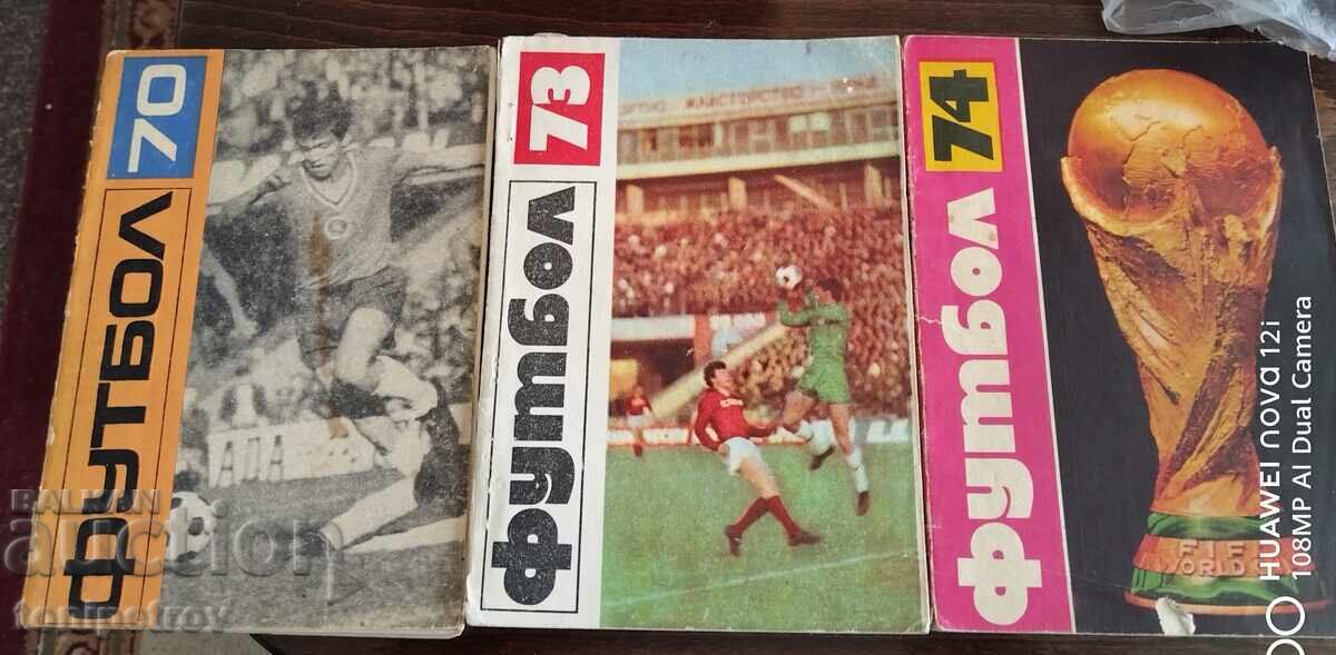 Football yearbooks 1970, 1973, and 1974 Football yearbooks 1970, 1973, and 1974