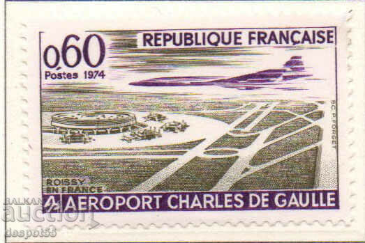 1974. Franţa. Deschiderea Aeroportului Charles de Gaulle - Roissy.