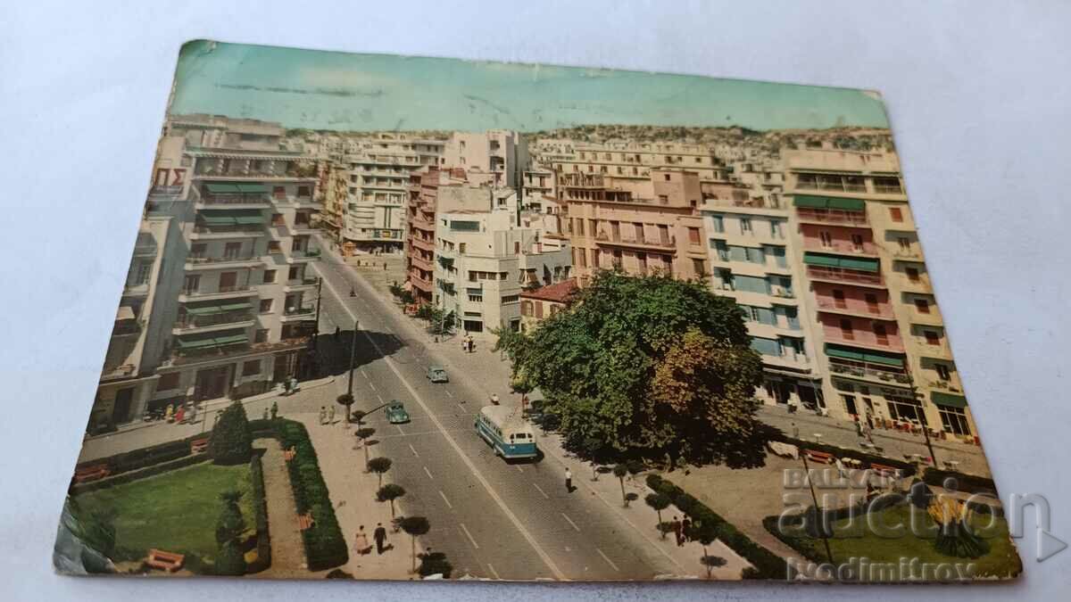 Carte poștală Salonic O vedere parțială 1961