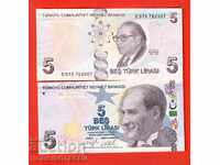 TURKEY TURKEY 5 Pounds issue 2009 - 2021 SERIES IS NEW UNC