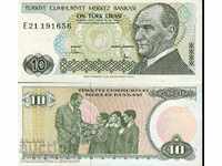 TURKEY 10 Lira issue 1970 1982 SERIES E UNDER 2 NEW UNC