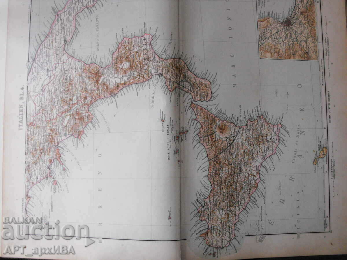 Auction Stielers HAND-ATLAS. Gotha: Justus Perthes, 1909. Auction Stielers HAND-ATLAS. Gotha: Justus Perthes, 1909.