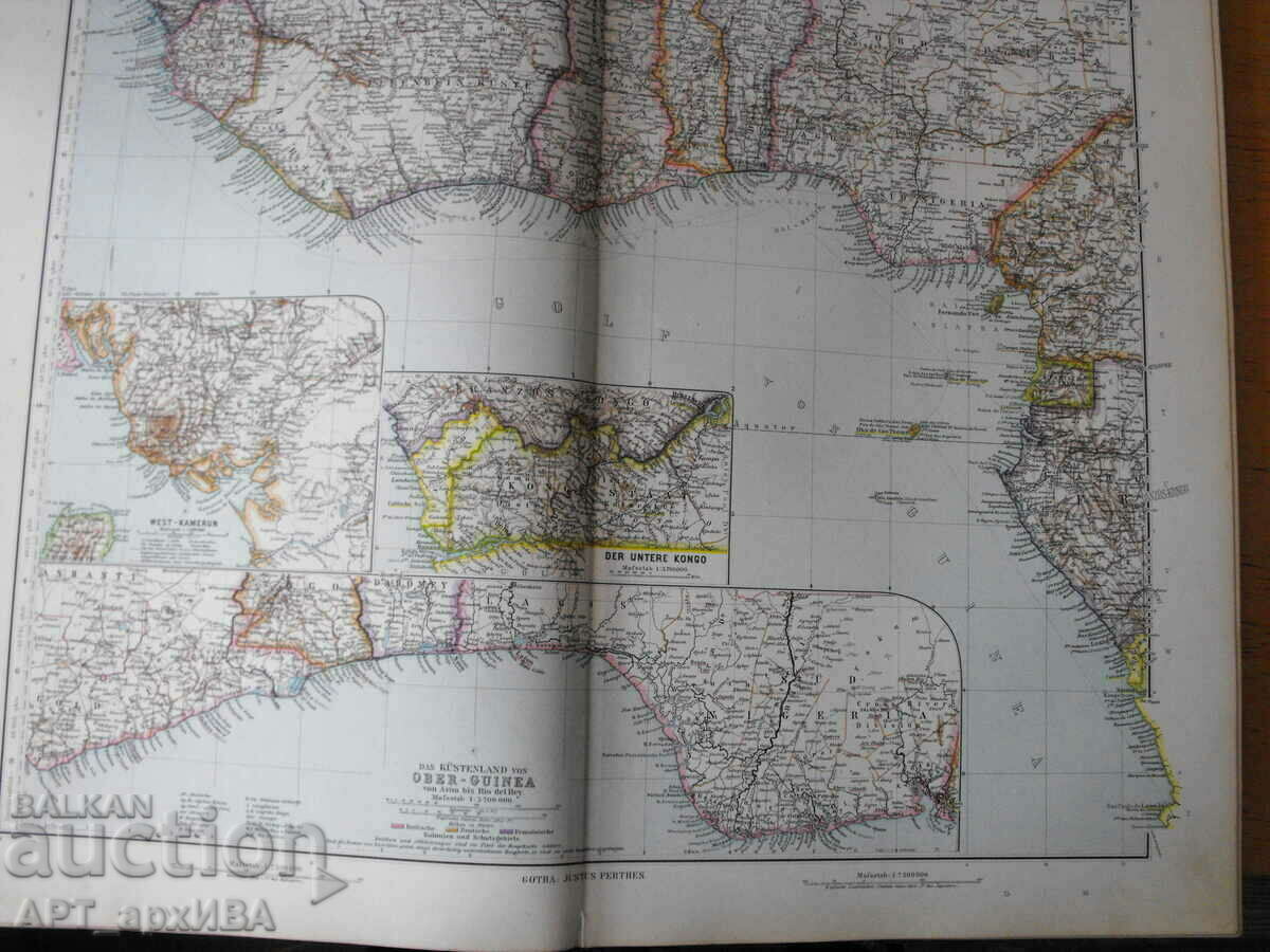 Delivery of Stielers HAND-ATLAS. Gotha: Justus Perthes, 1909. Delivery of Stielers HAND-ATLAS. Gotha: Justus Perthes, 1909.