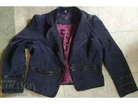 Vintage velvet blue ladies jacket