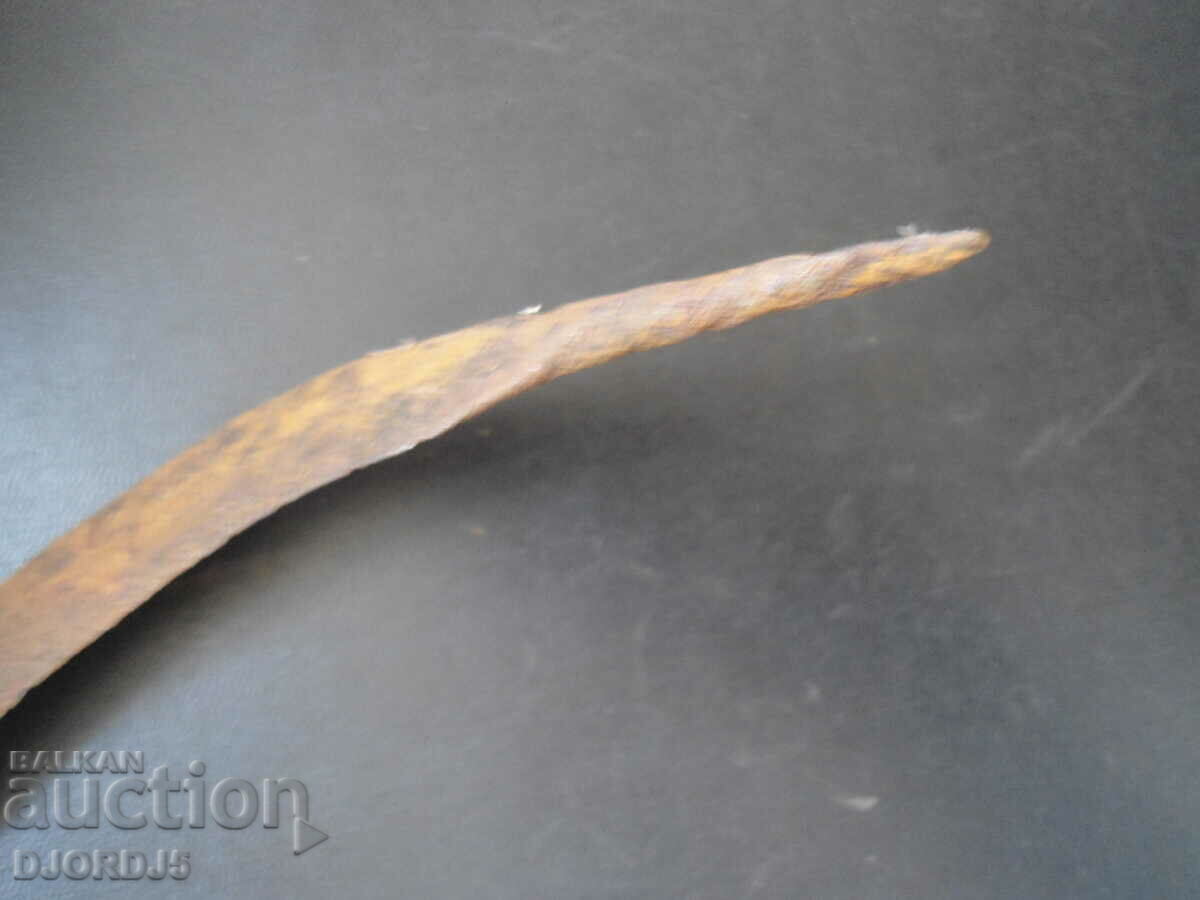 Old ottoman wrought sickle, engraved - 5 Old ottoman wrought sickle, engraved - 5