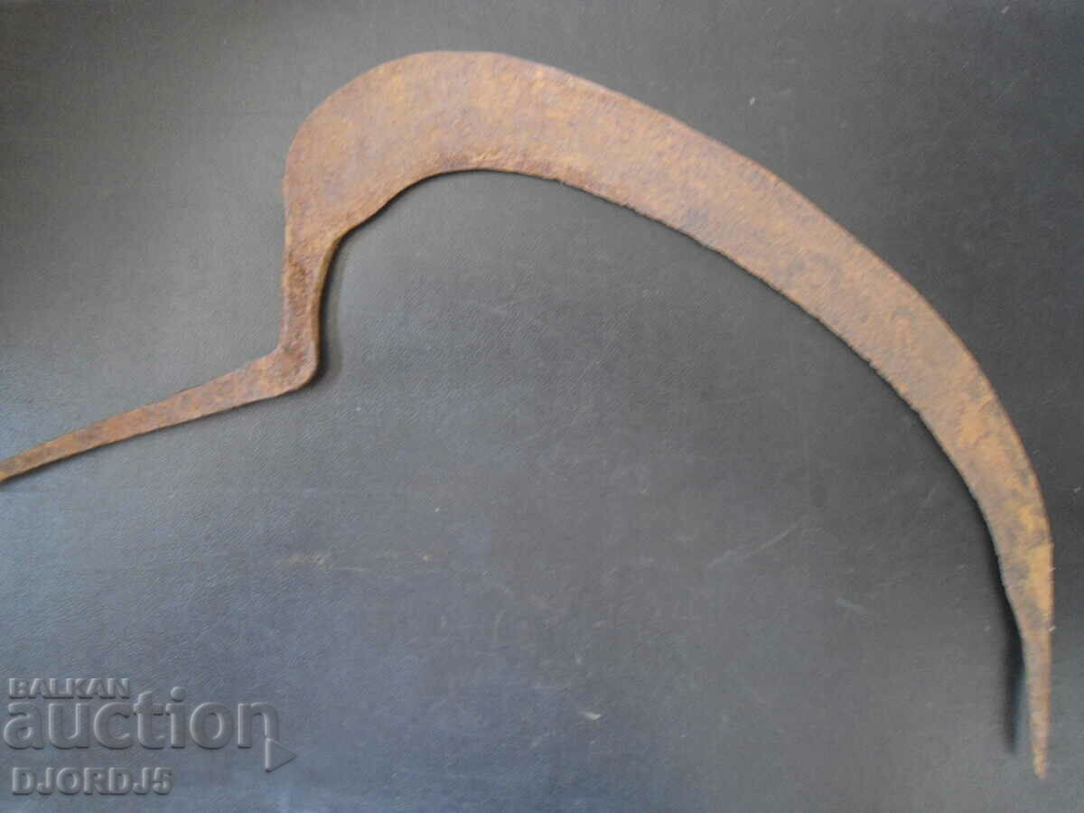 Old ottoman wrought sickle, engraved - 6 Old ottoman wrought sickle, engraved - 6