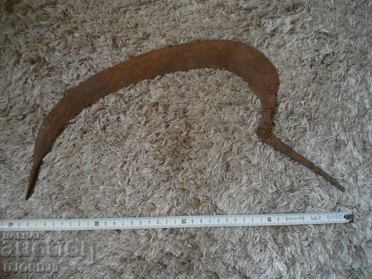 Old ottoman wrought sickle, engraved - 7 Old ottoman wrought sickle, engraved - 7
