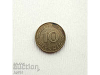 Γερμανία GFR 10 pfennig 1981 J / GFR 10 pfennig 1981 J