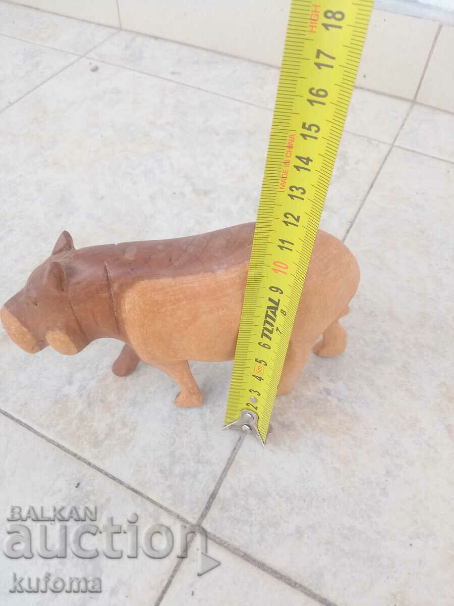 Wooden figure of a hippopotamus - 5 Wooden figure of a hippopotamus - 5