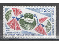 1974. Франция. 100 г. UPU.