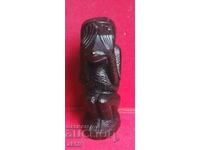 Wise monkey "Nevidyah" - wood carving small sculpture.
