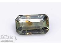 Green untreated sapphire 0.57ct octagon cut