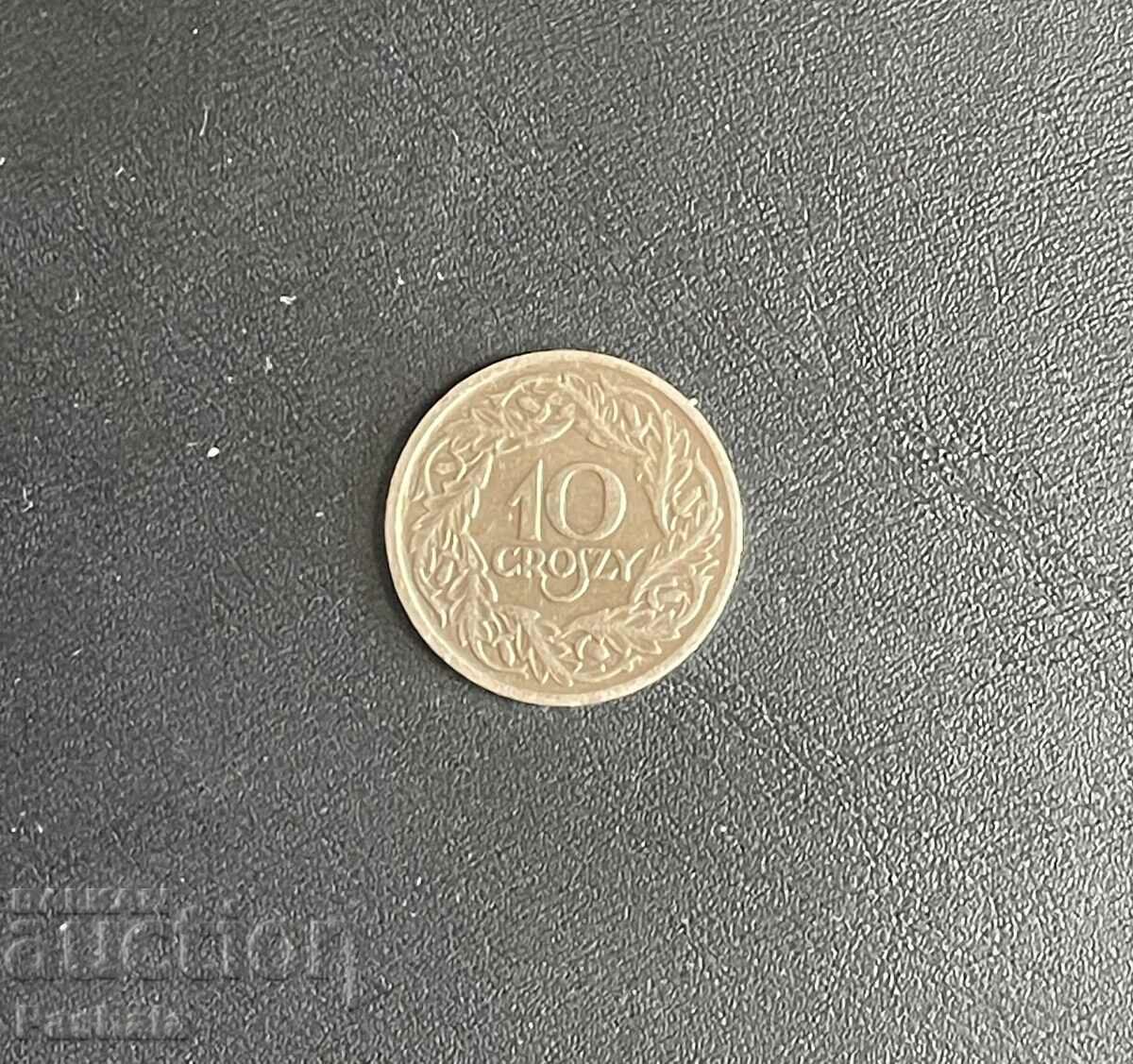Полша 10 гроша 1923 г.
