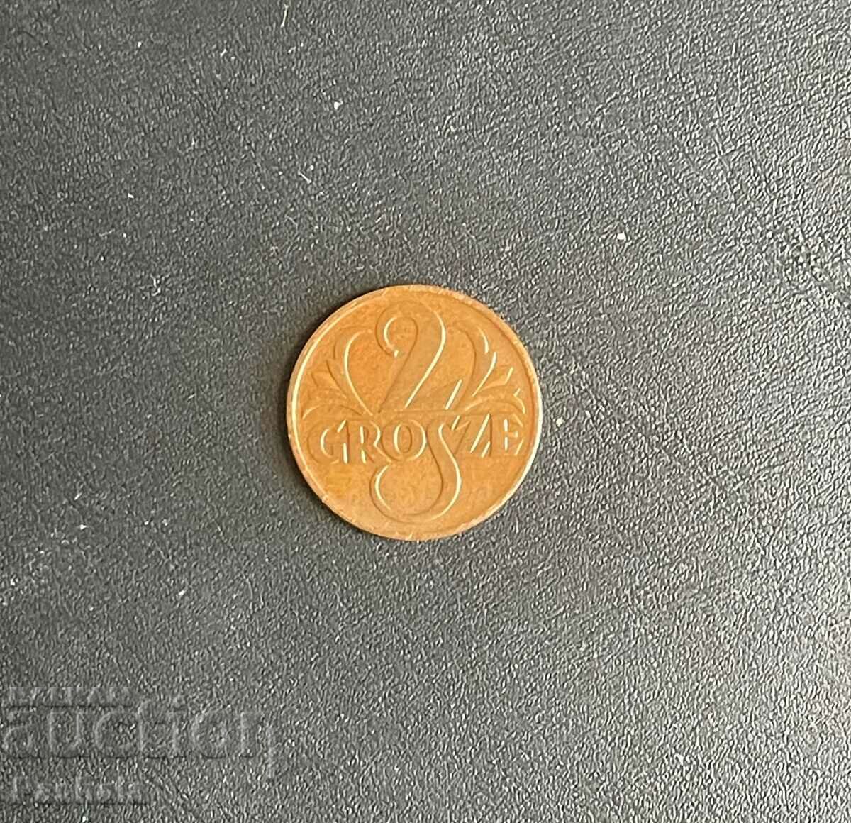 Полша 2 грош 1939 г.