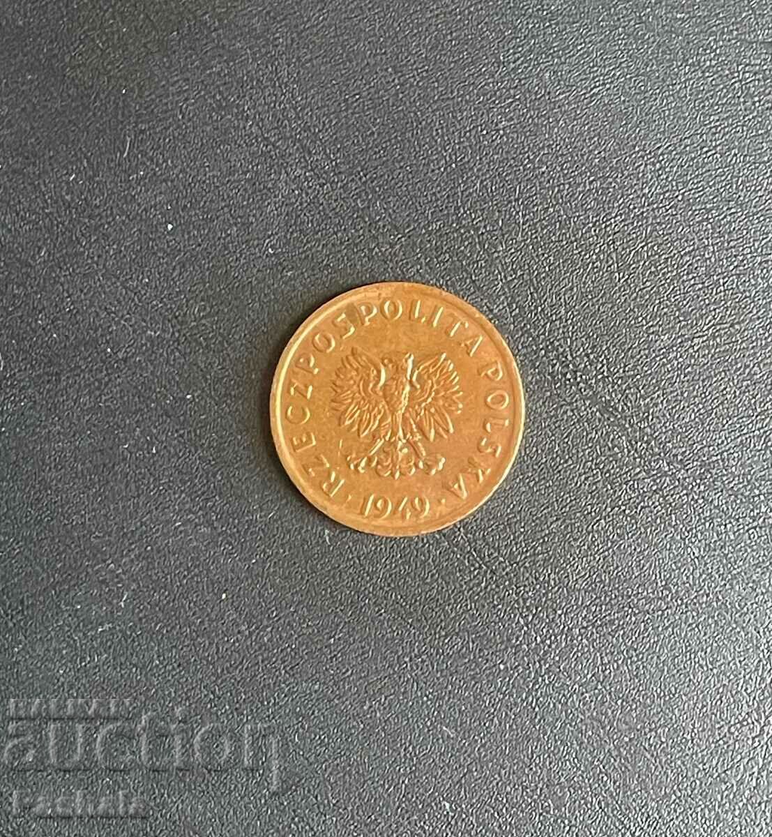 Poland 5 groszy 1949 with price 3.00 BGN | € 1.53