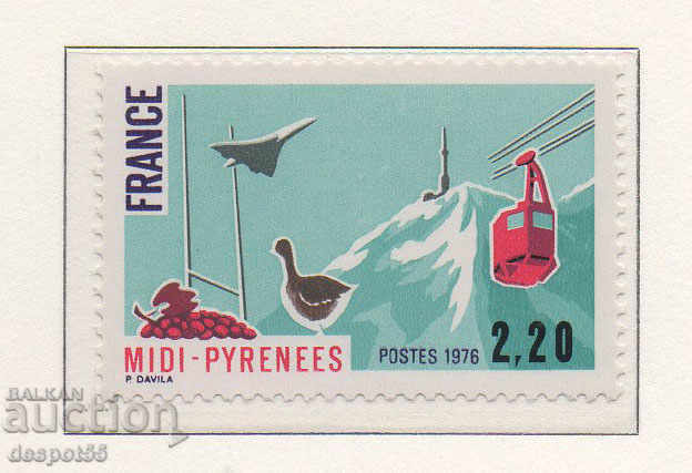 1976. Франция. Региони на Франция, Миди-Пиренеи.
