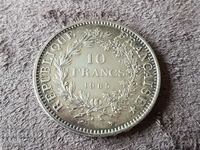 10 франка 1965 Франция СРЕБРО сребърна монета в качество 4