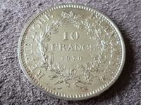 10 φράγκα 1970 Γαλλία ΑΣΗΜΕΝΙΟ Ποιότητα 2 ασημένια νομίσματα