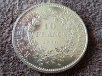 10 франка 1970 Франция СРЕБРО сребърна монета в качество 3