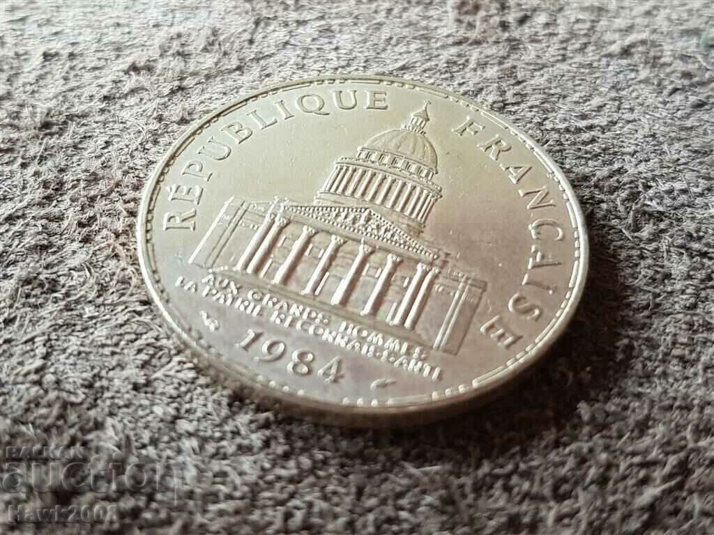 100 φράγκα 1984 Γαλλία ΑΣΗΜΕΝΙΟ ασημένιο νόμισμα ποιότητας - 5