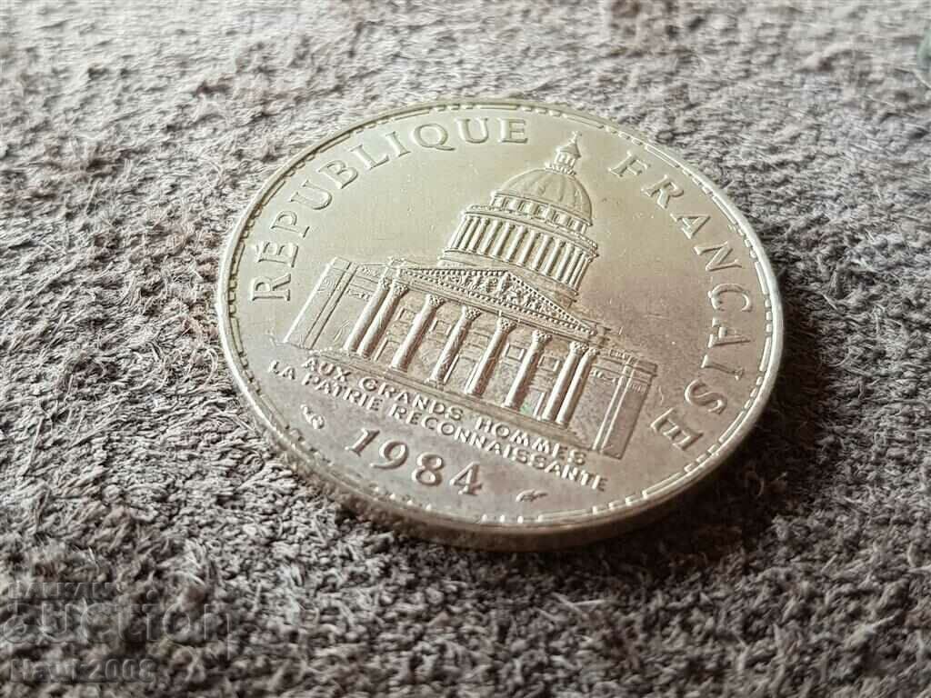 100 φράγκα 1984 Γαλλία ΑΣΗΜΕΝΙΟ ασημένιο νόμισμα ποιότητας - 6