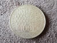 100 franci 1984 Franta Moneda de argint de calitate ARGINT