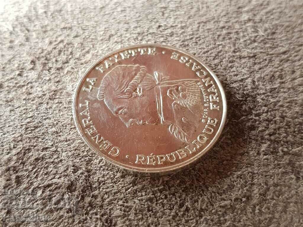 Auction 100 francs 1987 France SILVER quality silver coin Auction 100 francs 1987 France SILVER quality silver coin