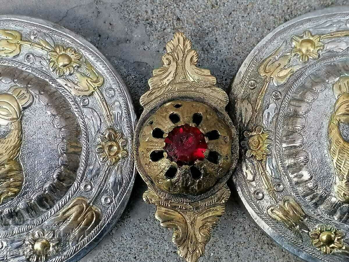 Renaissance pafti silver gilt pafta costume jewelry jewel - 6 Renaissance pafti silver gilt pafta costume jewelry jewel - 6