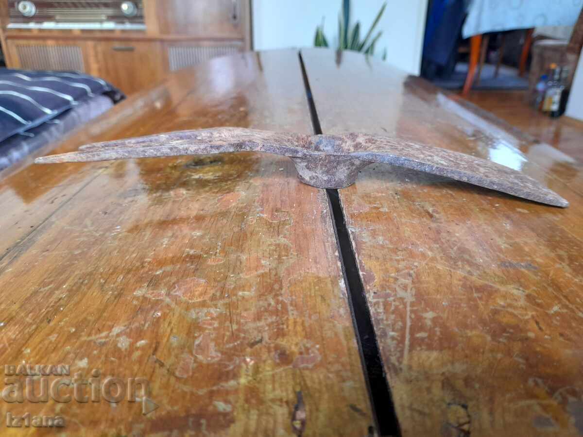 Old hoe, small hoe, weeding tool Old hoe, small hoe, weeding tool