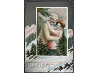 1911 Merry Christmas PK litho postcard