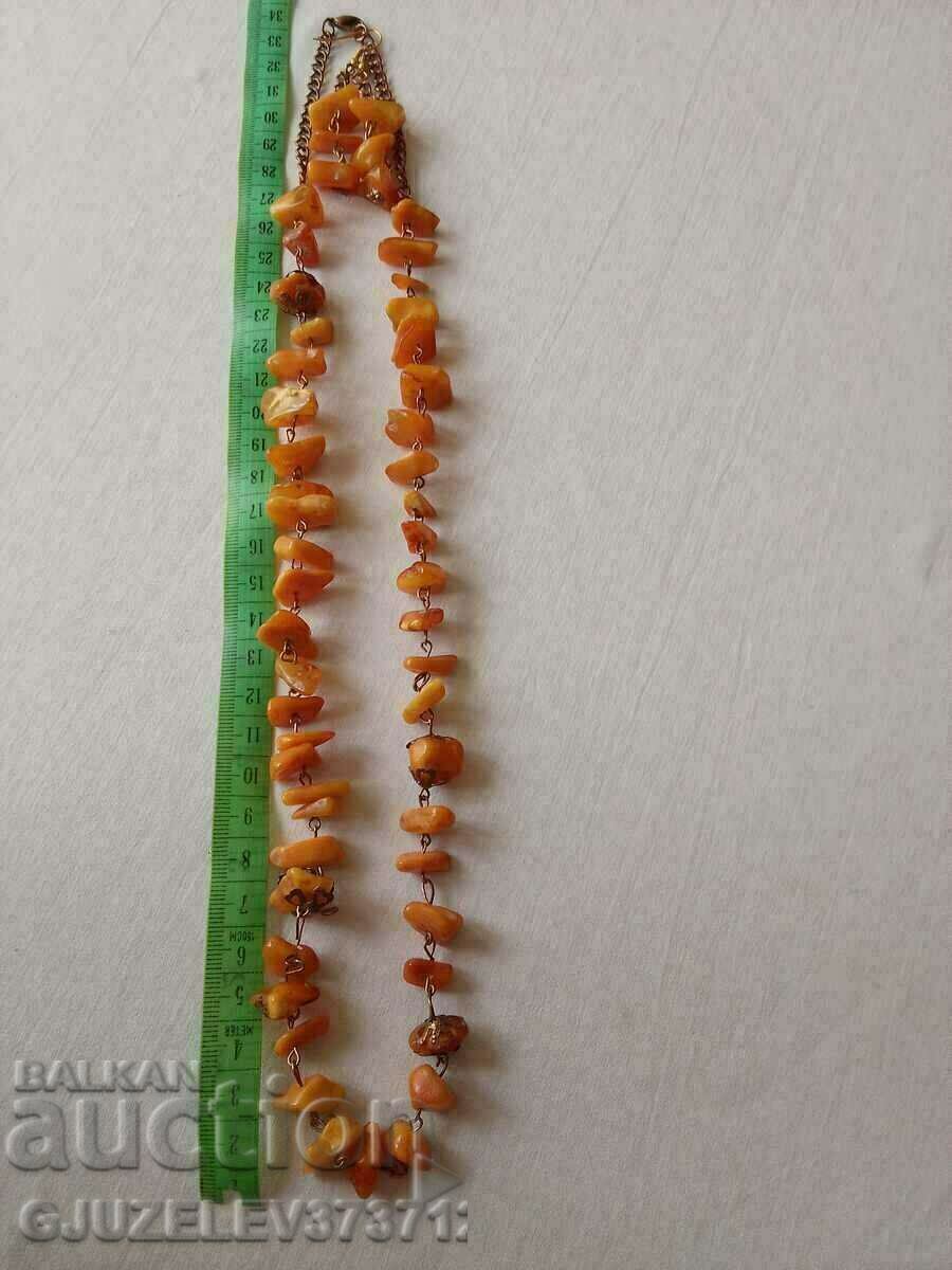 Natural amber necklace and earrings - 7