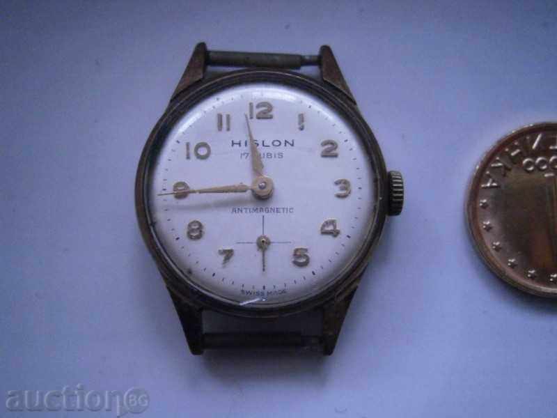 Auction Old Hislon watch watch - Swiss - 17 stones Auction Old Hislon watch watch - Swiss - 17 stones