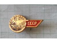 Значка- Федерация на СССР по спускане с шейни