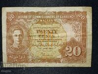 20 cents 1941 Malaya