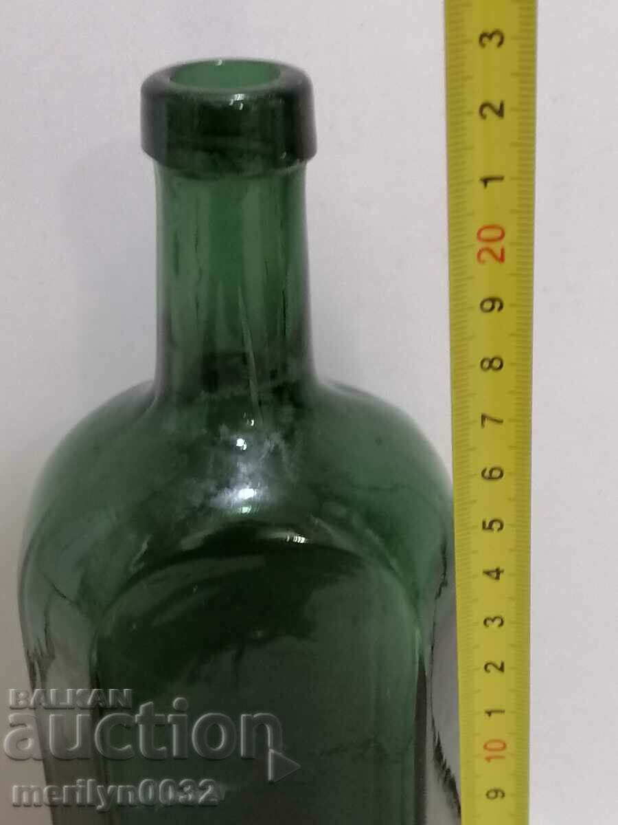 Old bottle of cognac absinthe brandy bottle 0.5 liter 1920s - 5 Old bottle of cognac absinthe brandy bottle 0.5 liter 1920s - 5